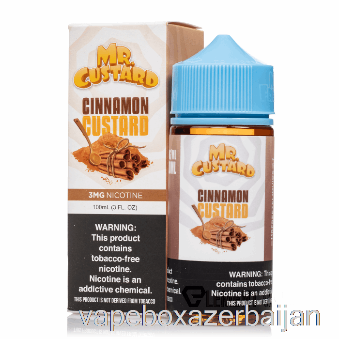 Vape Smoke Cinnamon Custard - Mr Custard - 100mL 0mg